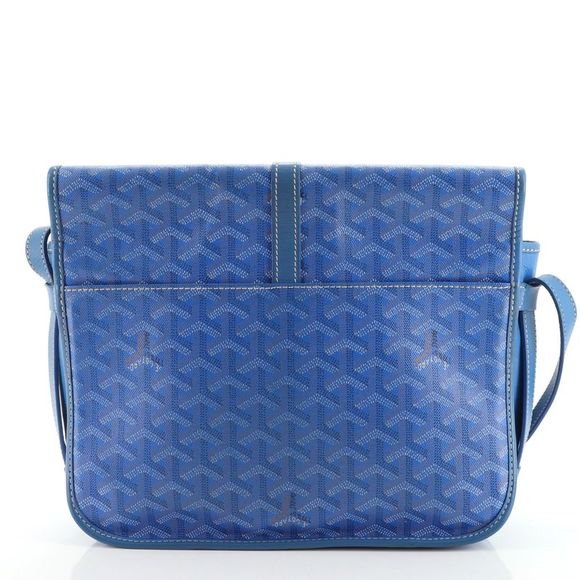 Goyard Belvedere II Messenger Bag Coated Canvas MM Blue - Picture 3 of 9